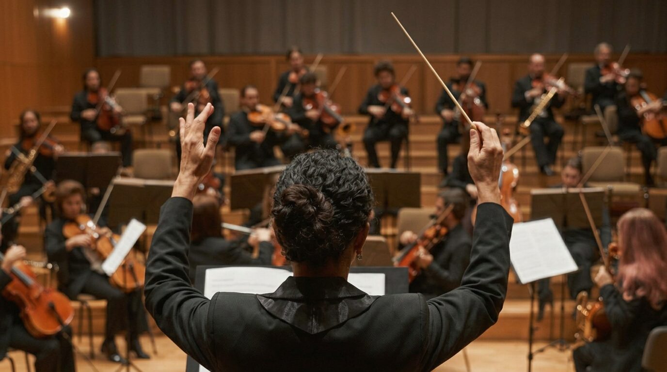 Conductor of an orchestra